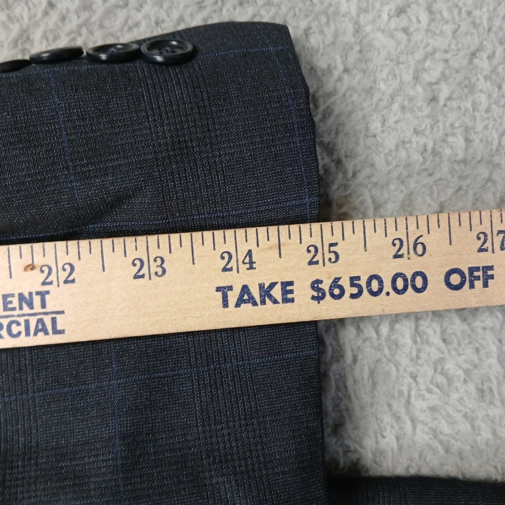 Brooks Brothers 346 Blazer Men's 42L‎ Gray Wool Stretch 2-Button Jacket